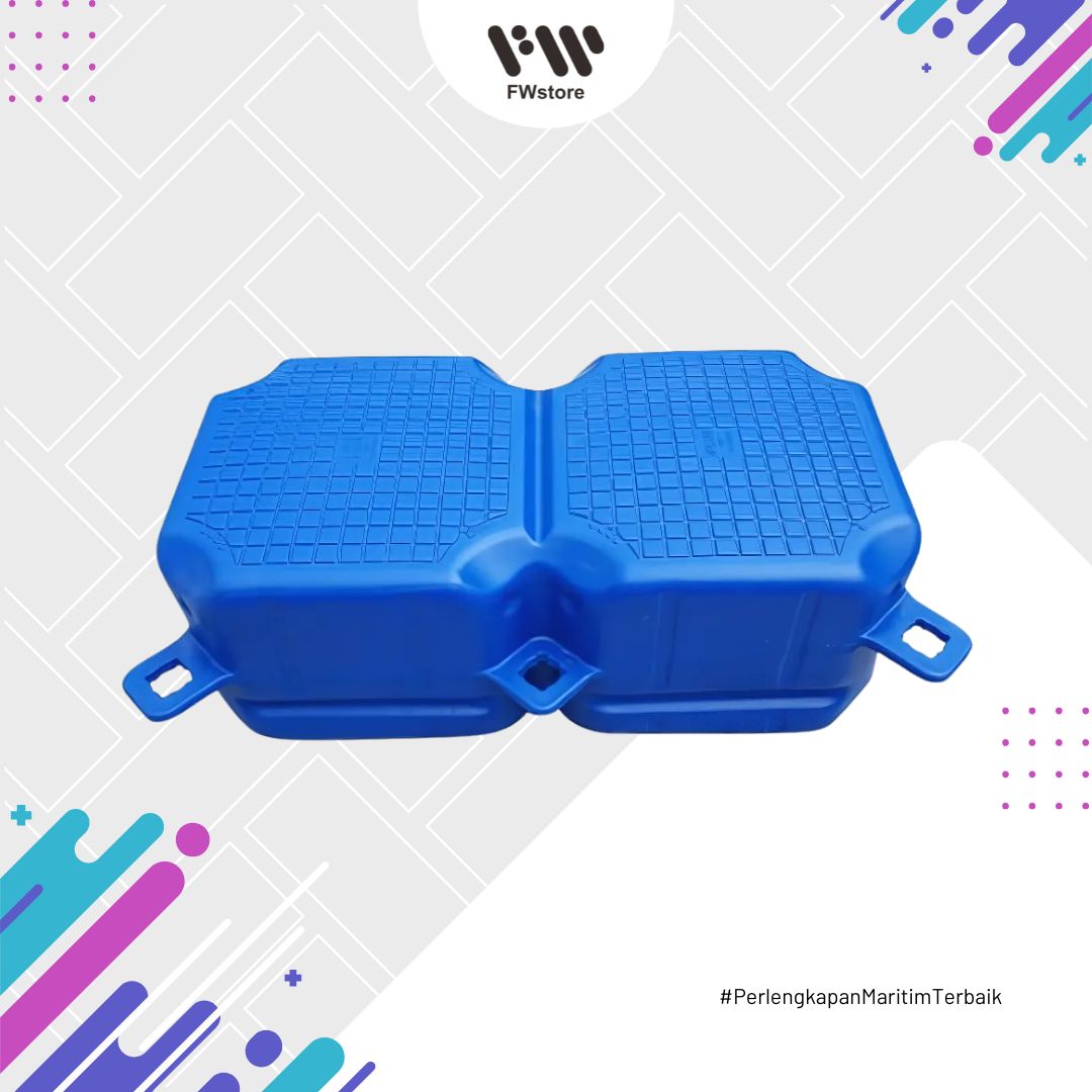 Kubus Apung HDPE Double - Biru