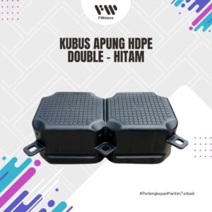 Kubus Apung HDPE Double - Hitam