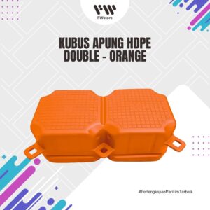 Kubus Apung HDPE Double - Orange