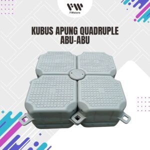 Kubus Apung Quadruple - Abu-Abu