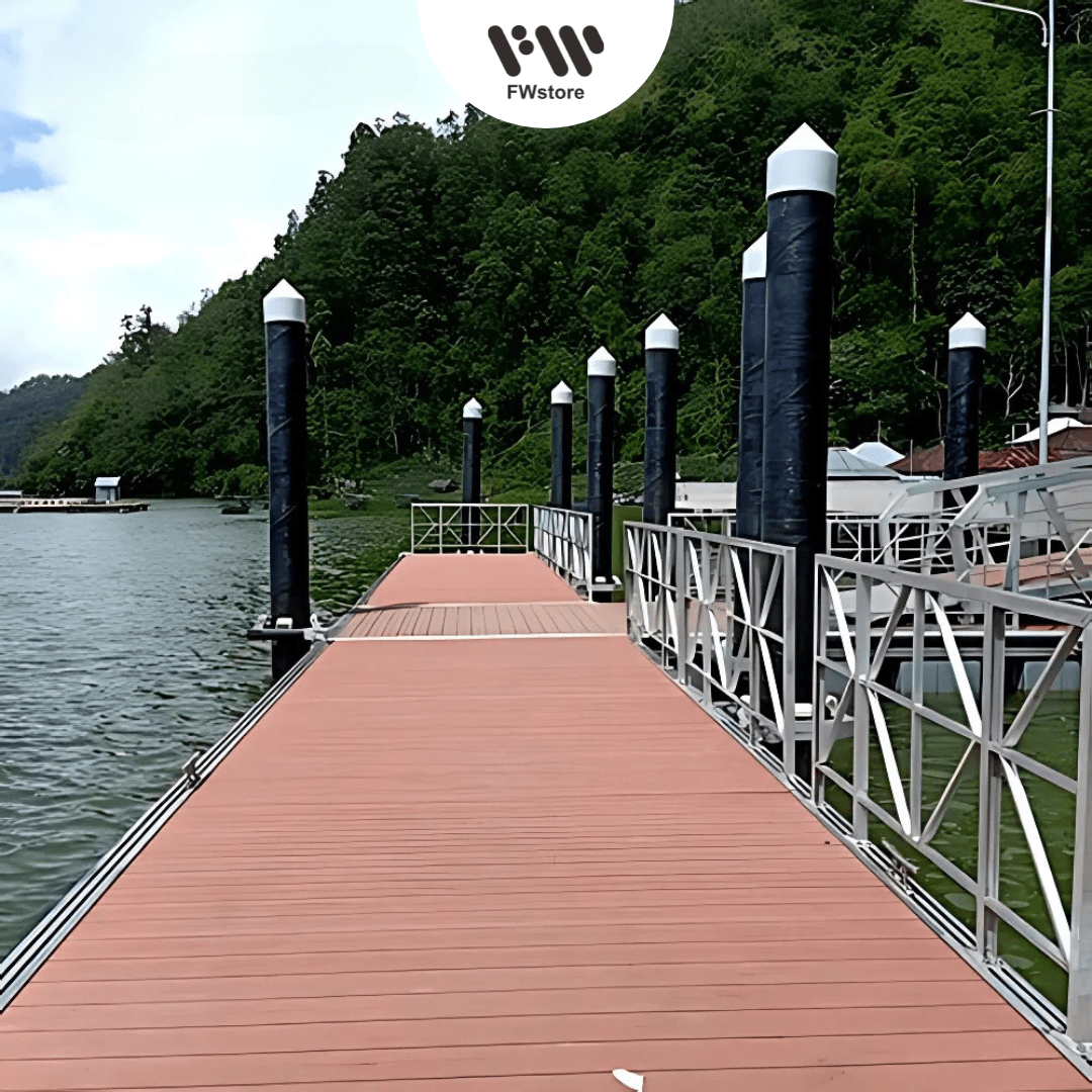 Dermaga Apung Aluminium Marina 90 m2 - Design A