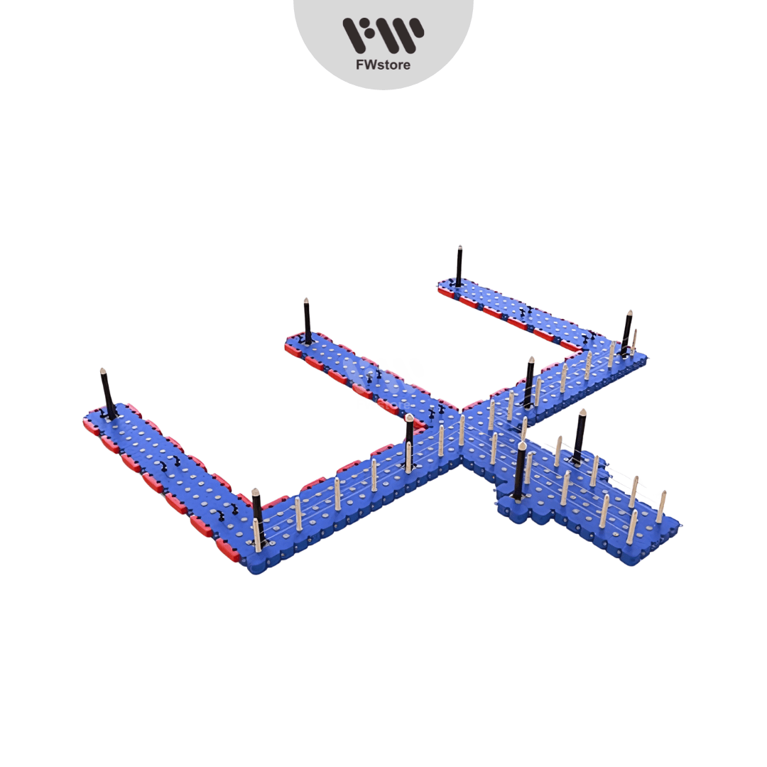 Dermaga Apung Kubus Apung 100m2 - Design 1