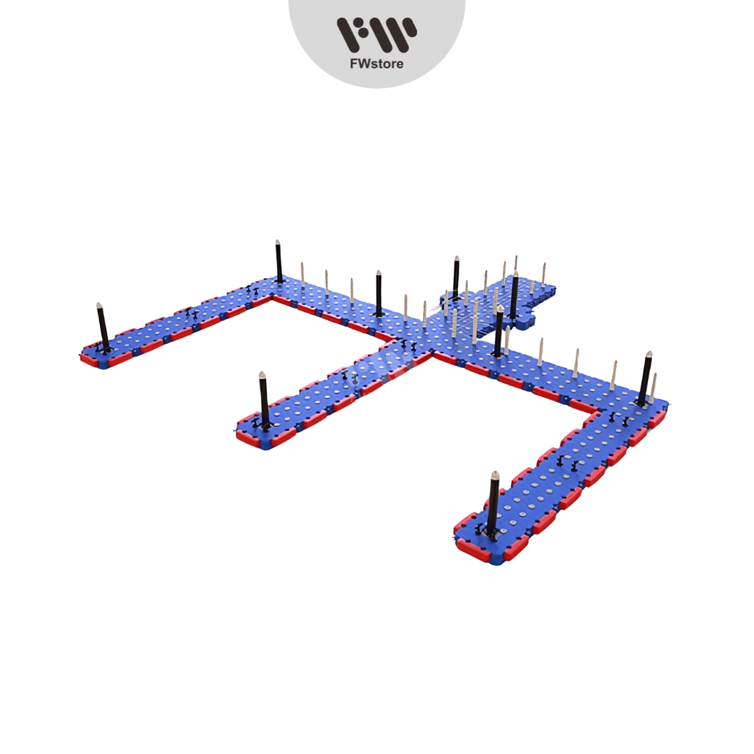 Dermaga Apung Kubus Apung 100m2 - Design 1