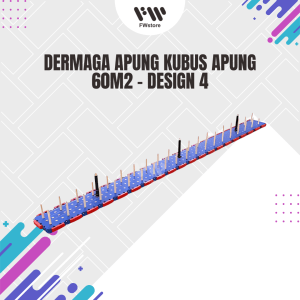 Dermaga Apung Kubus Apung 60m2 - Design 4