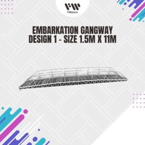 Embarkation Gangway - Design 1 - Size 1.5m x 11m