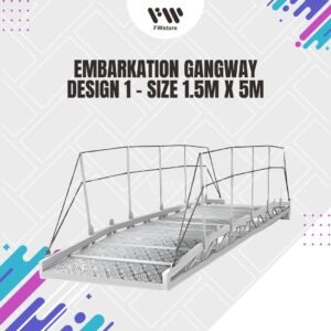 Embarkation Gangway - Design 1 - Size 1.5m x 5m