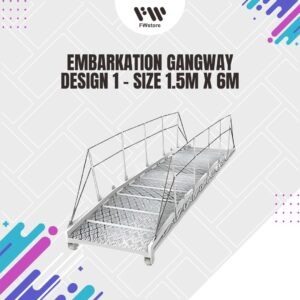 Embarkation Gangway - Design 1 - Size 1.5m x 6m