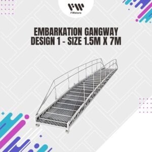 Embarkation Gangway - Design 1 - Size 1.5m x 7m