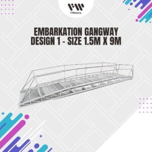 Embarkation Gangway - Design 1 - Size 1.5m x 9m