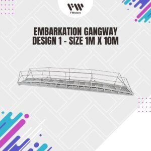 Embarkation Gangway - Design 1 - Size 1m x 10m