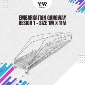 Embarkation Gangway - Design 1 - Size 1m x 11m