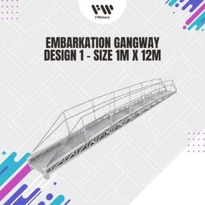 Embarkation Gangway - Design 1 - Size 1m x 12m