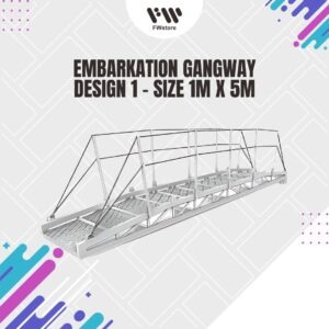 Embarkation Gangway - Design 1 - Size 1m x 5m