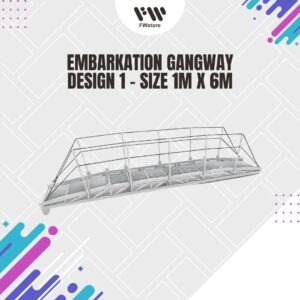 Embarkation Gangway - Design 1 - Size 1m x 6m