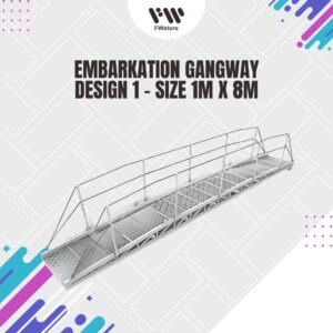 Embarkation Gangway - Design 1 - Size 1m x 8m