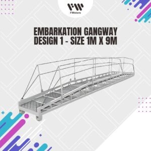 Embarkation Gangway - Design 1 - Size 1m x 9m