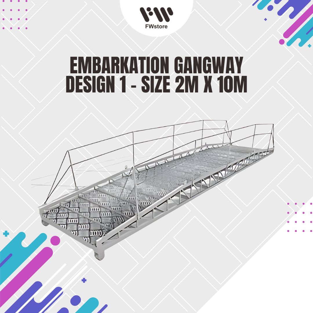Embarkation Gangway - Design 1 - Size 2m x 10m