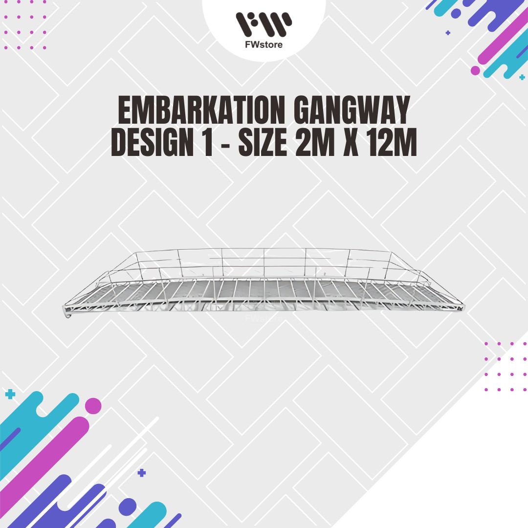Embarkation Gangway - Design 1 - Size 2m x 12m