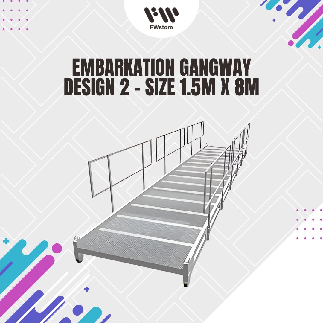 Embarkation Gangway - Design 2 - Size 1.5m x 8m