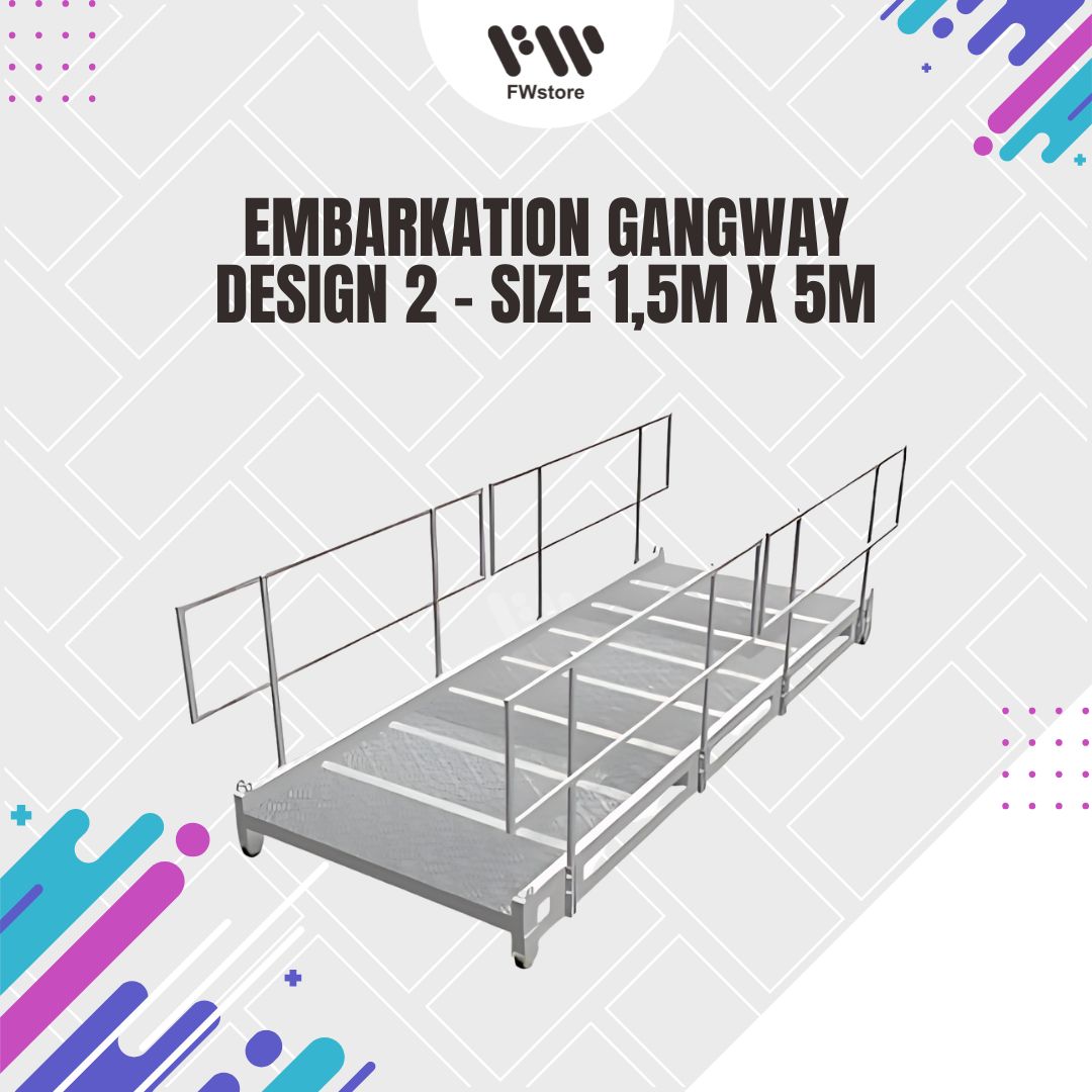 Embarkation Gangway - Design 2 - Size 1,5m x 5m