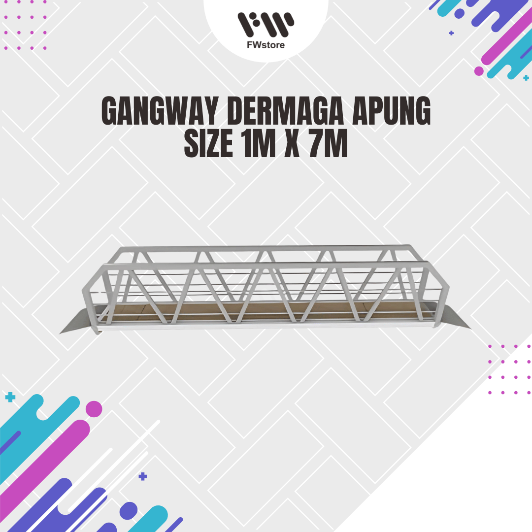 Gangway Dermaga Apung - Size 1m x 7m