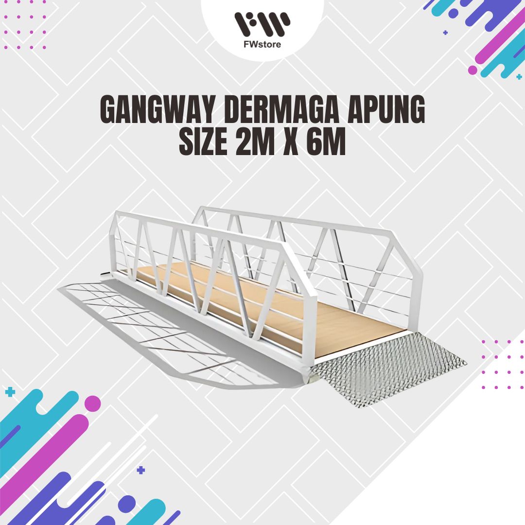 Gangway Dermaga Apung - Size 2m x 6m