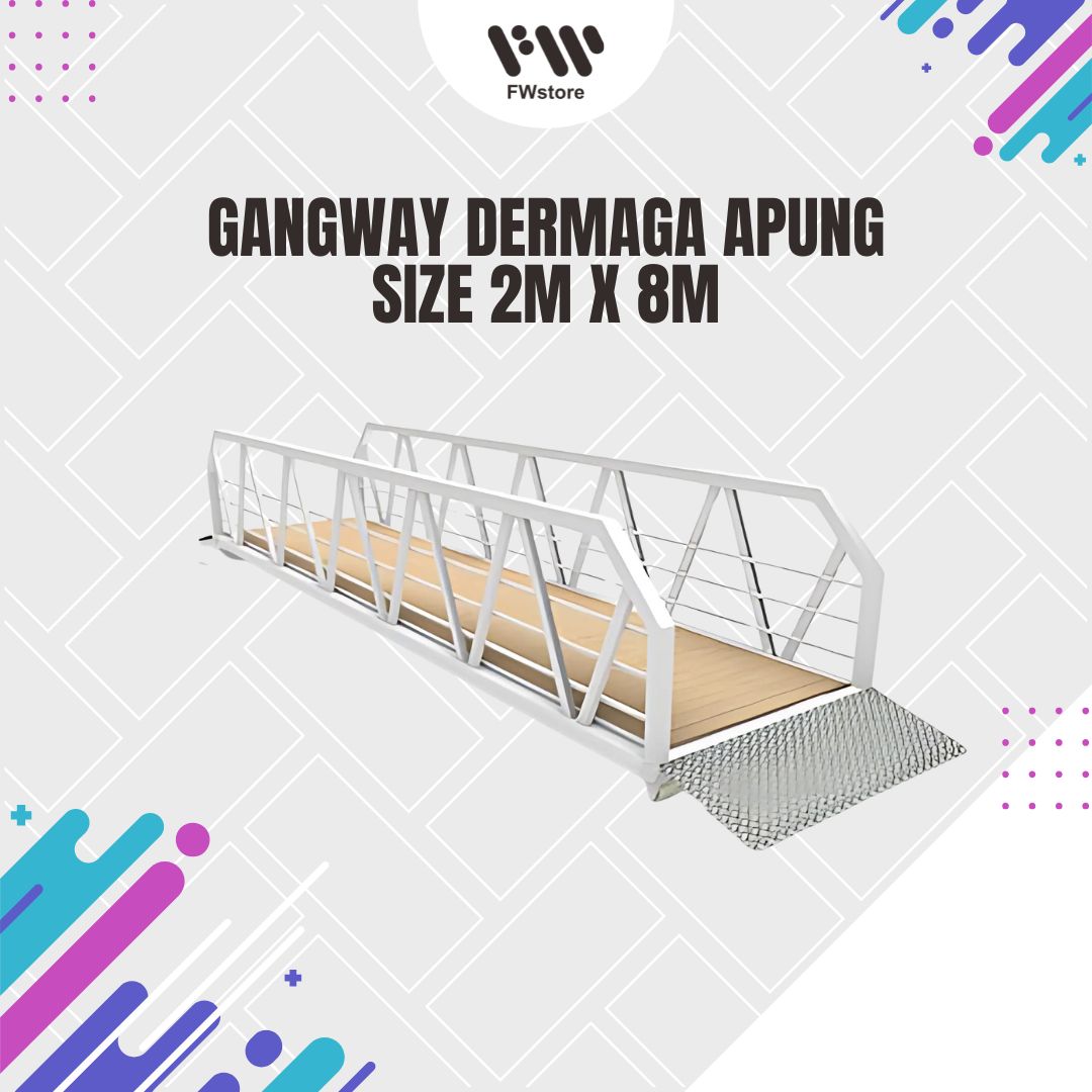 Gangway Dermaga Apung - Size 2m x 8m