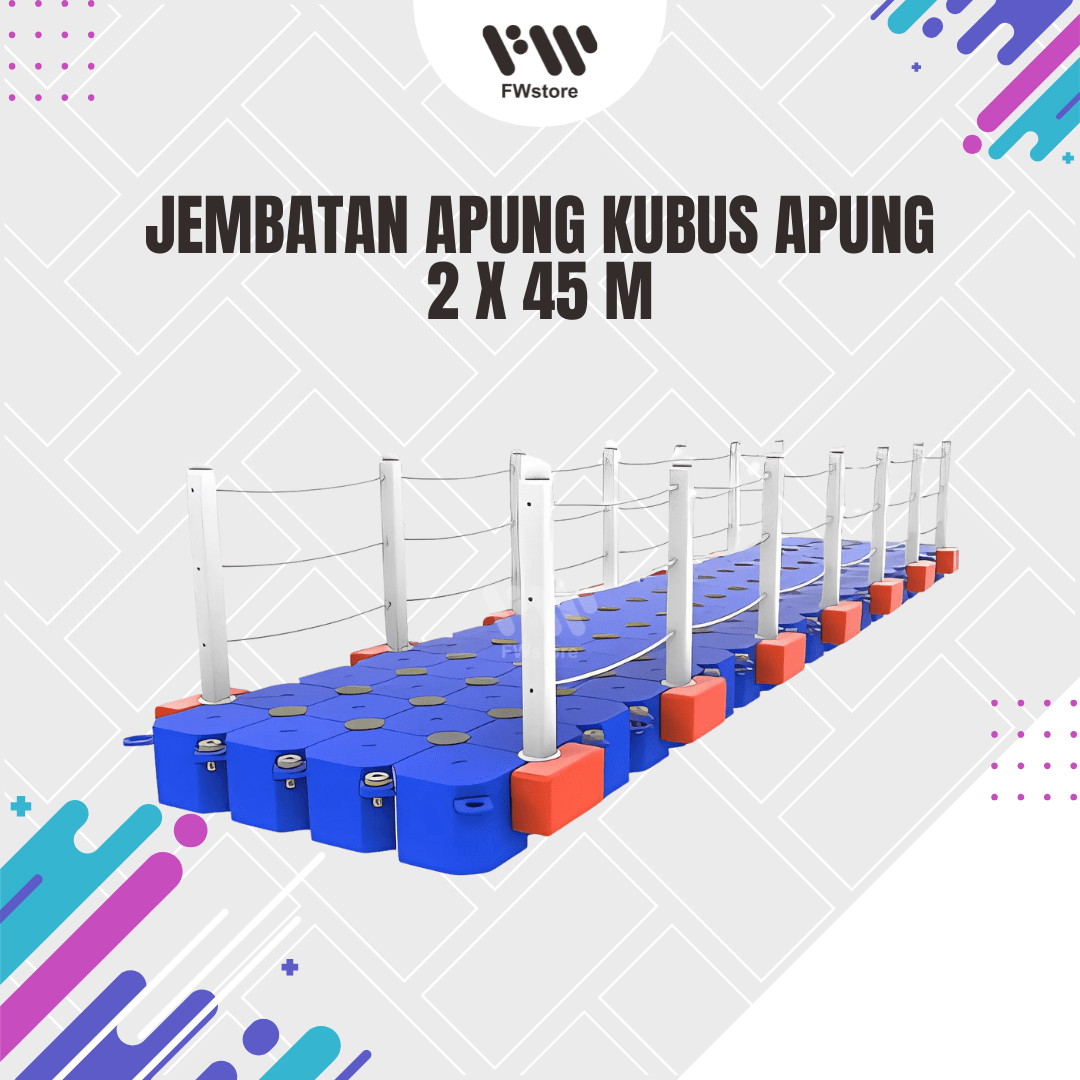 Jembatan Apung Kubus Apung 2 m x 45 m