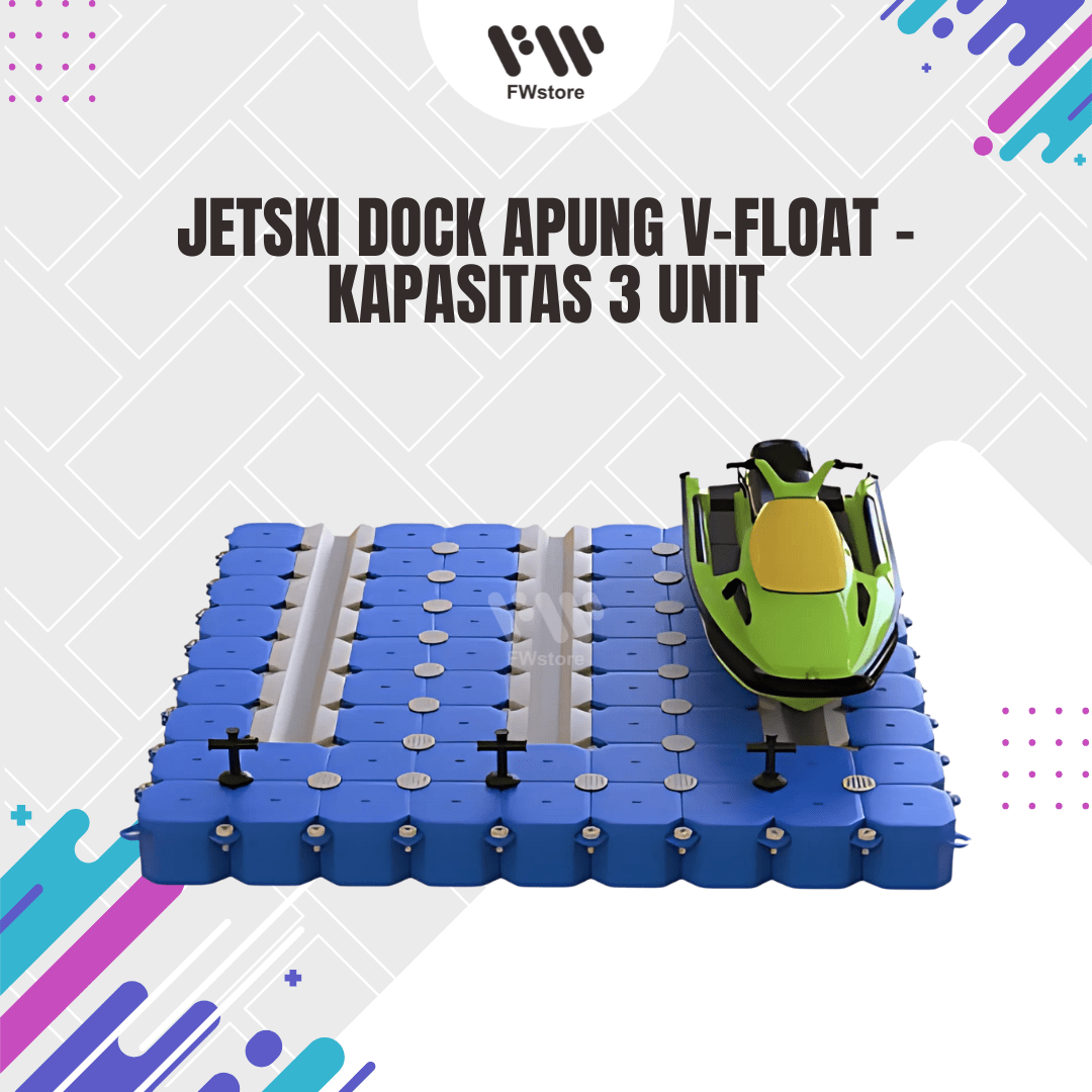 Jetski Dock Apung V-Float - Kapasitas 3 unit | FW Store