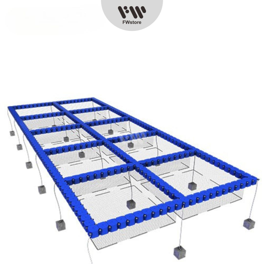 Keramba Jaring Apung - Lebar 0,5m - 5mx5m - 10 Lubang