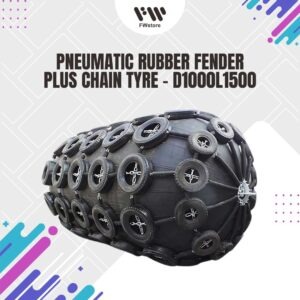 Pneumatic Rubber Fender Plus Chain-Tyre - D1000L1500